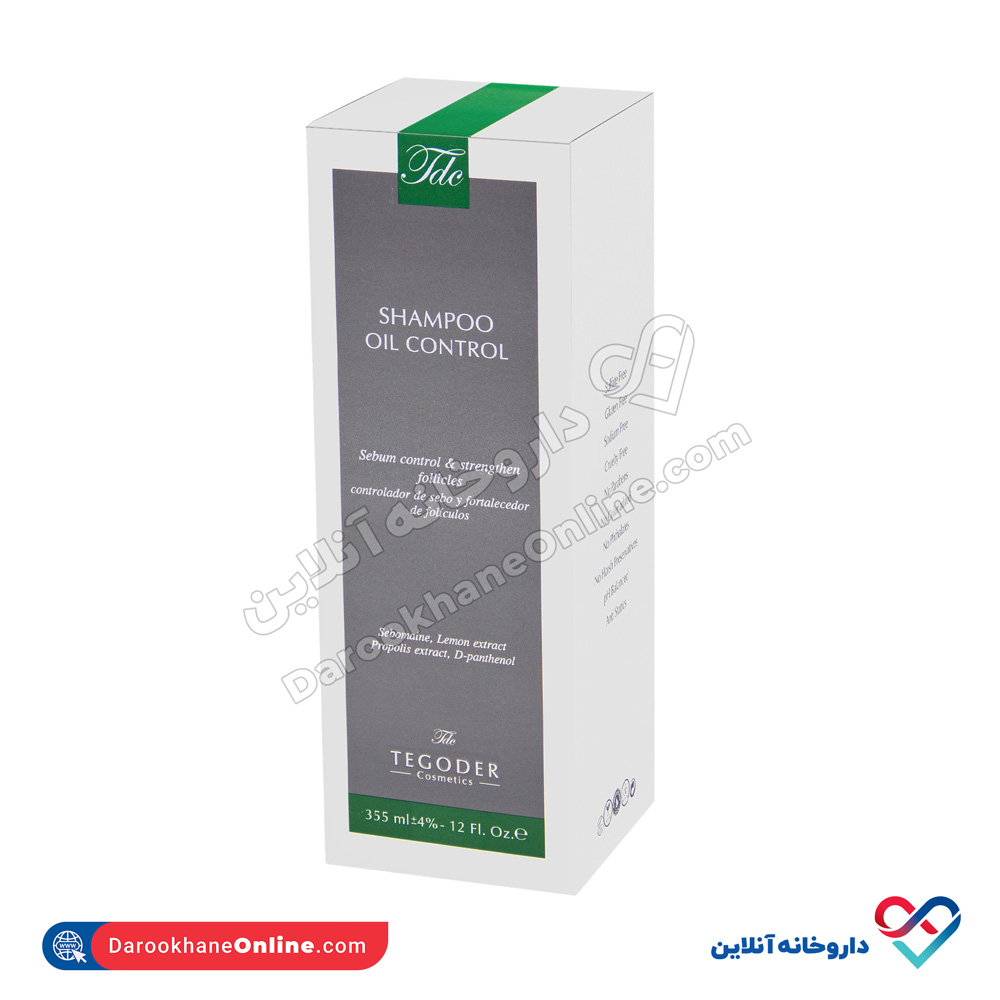 تصویر شامپو موهای چرب تگودر 355 میل